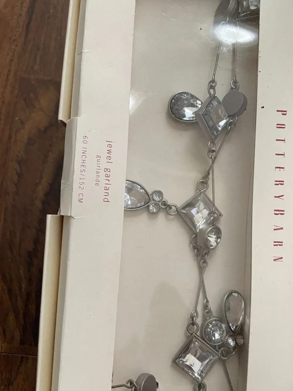 Pottery Barn Jeweled Garland-NWT